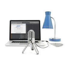 Samson Meteor Mic - Portable USB Studio Quality Condenser Microphone - High Performance, General Purpose/Podcast/Gaming/Music Recording Microphone, 1