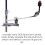 TAMA MCA63EN Cymbal Attachment Mini Boom and Clamp, chrome, medium 5