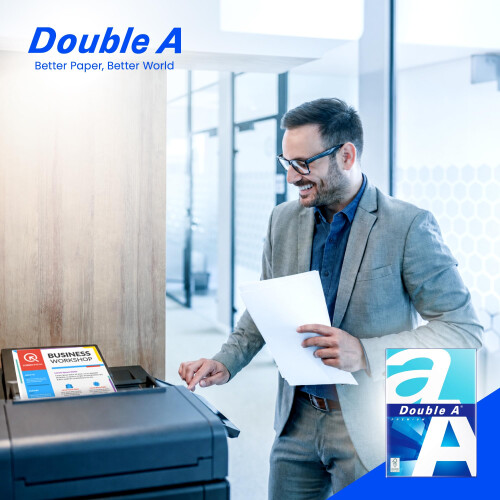 Double A Office Quality A4 Printer Paper for Copiers, 80 GSM, 1 Ream, 500 Sheets, White 2