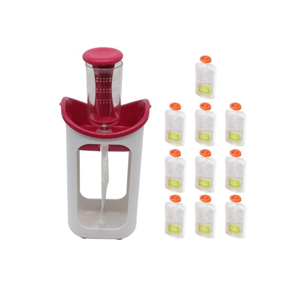 Squeeze Station For Homemade Food, Portable Fruit Puree Food Pouches Filling Station, Squeeze Store Station For Home 6033335471225