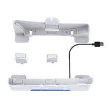 Horizontal Stand for PS5 Slim/Pro Console Bracket with 4-Port USB Hub Base for PS5 Slim Digital Game Console Dock Mount