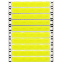 Lot de 10 Bandes LED COB 3 V/3,7 V CC, 60 mm X 8 mm, 3 W, Blanc Froid, Bleu, Rouge, pour Lampe de Travail de Vélo (DIY)