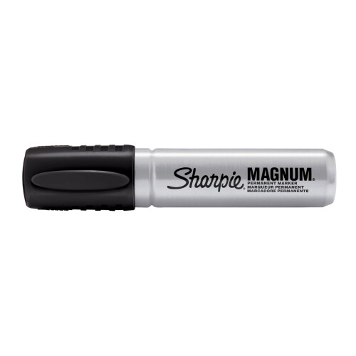 Sharpie Sharpie Pro Magnum Permanent Markers | Chisel Tip | Black Ink | 12 Count 1