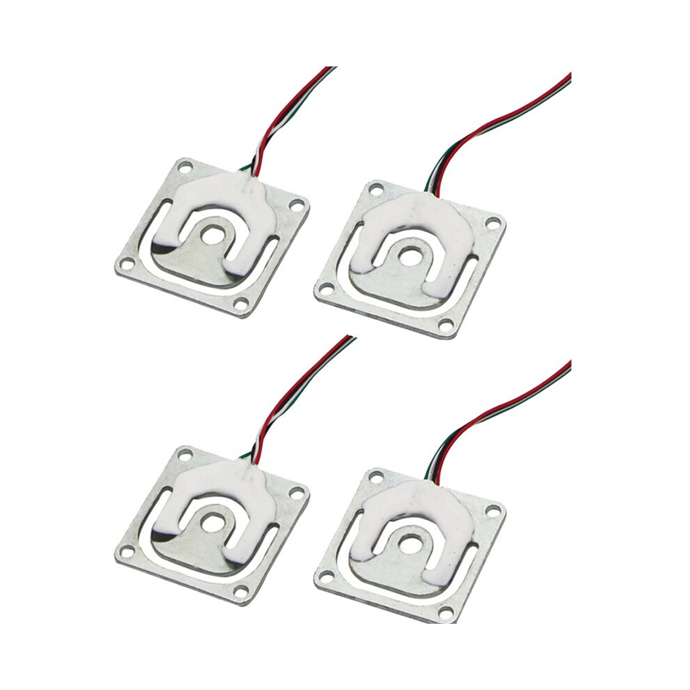 4Pcs Weigh Sensor Thread Hole 50Kg Bridges Resistance Strain Body Weighing Load Pressure Sensor 6031910628132
