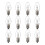 15 Watt Himalayan Salt Lamp Bulbs, 12Pack Dimmable Night Light Bulbs with E12 Base, for Rock Salt Lamp 1