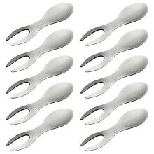 Set di 10 Spiedini In Acciaio Inox per Pannocchie, Ideali per Barbecue, Cucina Ed Eventi All'Aperto