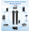 Wireless Microphones UHF Dual Channel Microphone Wireless System with 5