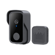 Sonnette Intelligente avec Support de Charge pour Audio Bidirectionnel, Visiophone et Caméra de Vision Nocturne pour la Maison