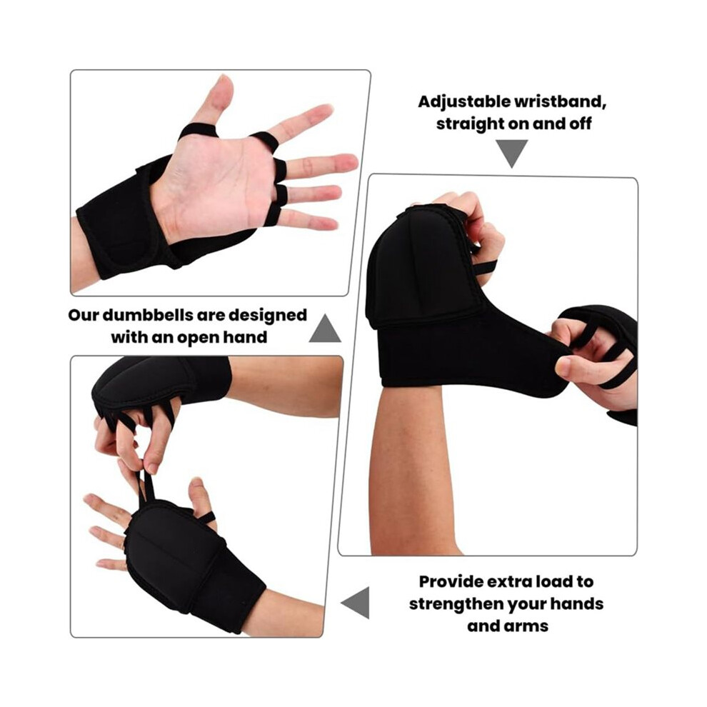 Write Exercise 2 Pack Weighted Gloves for Tremors, Adjustable Hand Stability Aid for ...