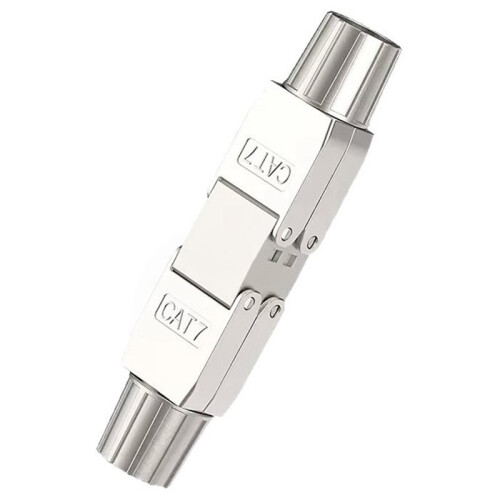 Tool-Free RJ45 Couple Shielded Tool Less Ethernet Cable Ethernet Cable Extender PoE +for Cat 7 Network Cables