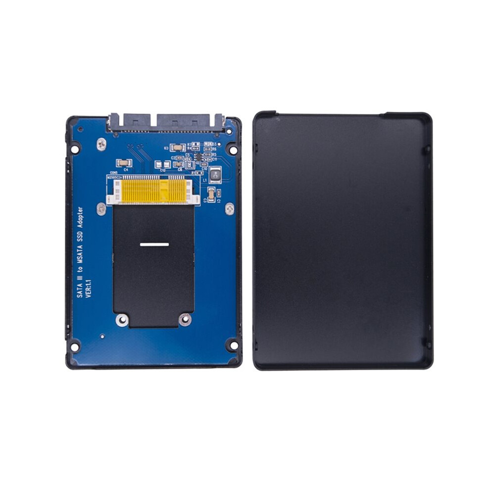 Msata To 3.0 Ssd Enclosure Aluminum Case Msata External Case Box Msata To 2.5" Sata3.0 6Gbps Ssd Adapter 4713018006051