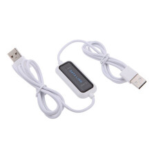1 Cavo USB per il Trasferimento Dati da PC A PC, Cavo LED Bridge per Connessione di Rete Diretta e Trasferimento Dati Veloce Tra 2 Computer