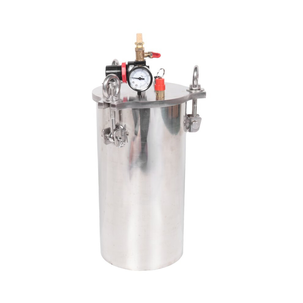 Quality Dispenser Pressure Tank 304 Stainless Steel Pressure Dispensing Valve Fluid Dispensing Storage Bucket 5L 4713787217498