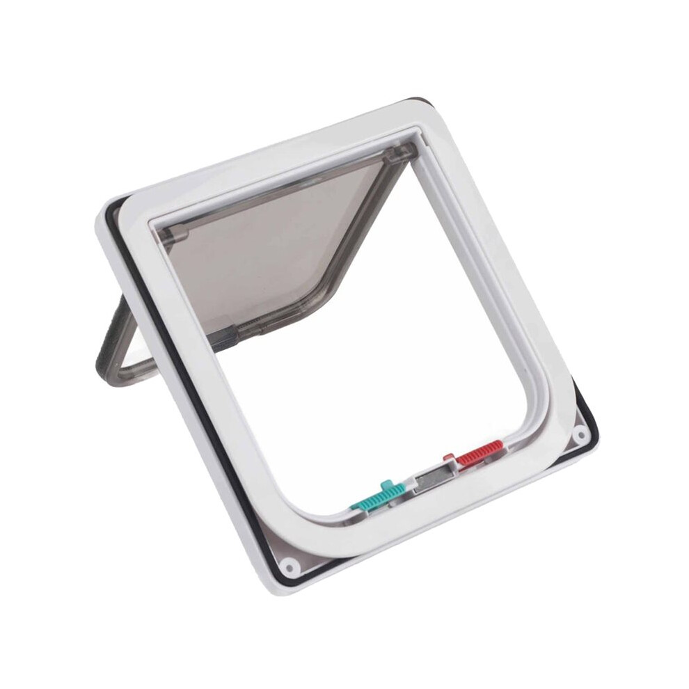 4-Way Lockable Cat Flap Door For Small Dogs And Cats, Plastic Pet Gate 6031771469257