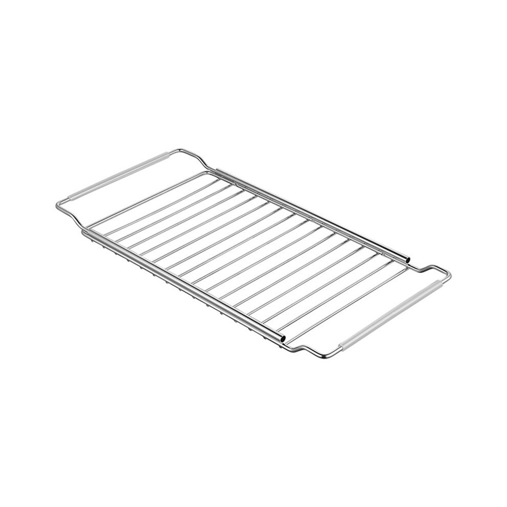 Expandable Stainless Steel Over Sink Dish Drainer, Telescopic Kitchen Sink Organizer With Anti-Slip Design 6034214842440