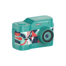Pendentif Sac à Dos avec Appareil Photo HD pour le Téléchargement de Photos - Porte-Clés Appareil Photo Portable Rétro pour Enfants - Cyan