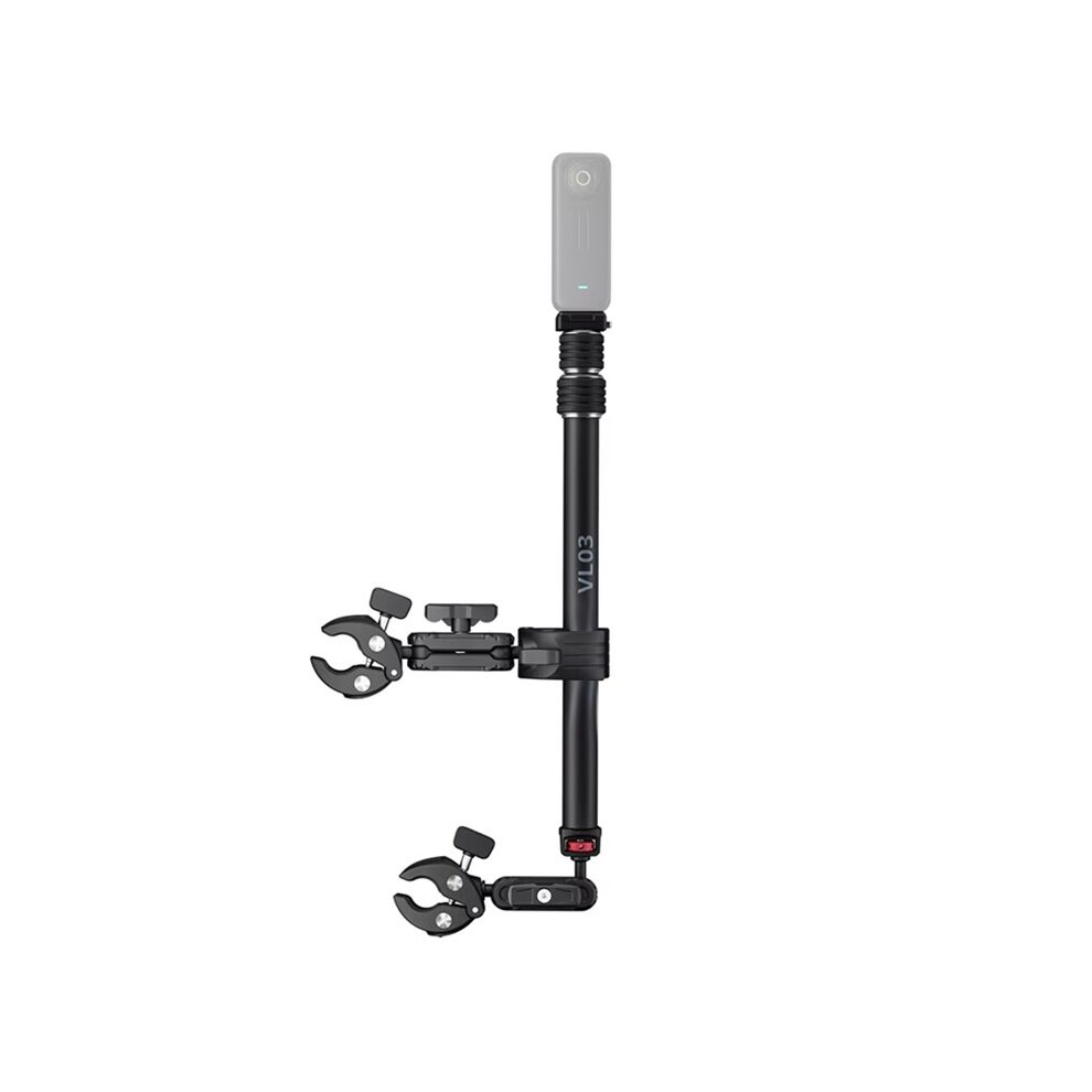 Vl03 Motorcycle Selfie Stick Holder With Super Clamp For Action Cameras 360 Rotating Bike Mount Bracket 6033335407583