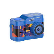Pendentif Caméra HD pour Sac à Dos, Idéal pour Télécharger des Photos. Porte-Clés Rétro Portable pour Enfants, Bleu.