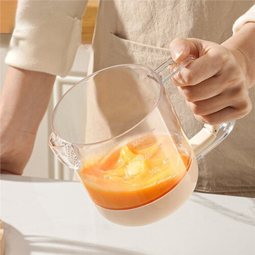 Salad Dressing Shaker Bottle: Manual Mixing Cup for Vinaigrette & Liquid (Egg Beater Function) 2