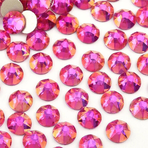 Magic Lt.Fuchsia Rose 2088 Strass SS10-SS30 Pietre di Cristallo Non Termoadesive per Gioielli DIY B 1