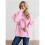 Damenpullover: Langärmlig, Leicht, Lässiger Strickpullover in Großen Größen Rosa Einheitsgröße 4