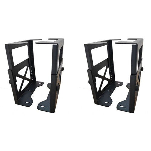 4X Adjustable Under Desk PC or NAS Mount Bracket Holder Compatible with NAS,CPU,UPS,Small Form Factor Desktop Tower