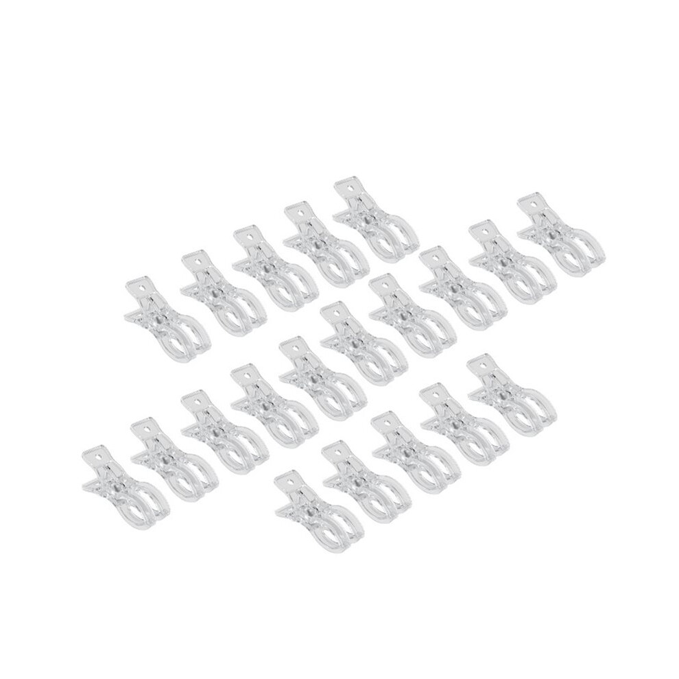 20Pcs Large Balloon Arch Clips Plastic Transparent Backdrop Spring Clamps 3.5" Heavy Duty Clip For Balloon Kit Birthday 4712888800363