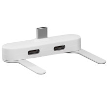 USB C Headphone Adapter with Phone Stand Type C OTG Splitter for Fast Charging & Audio for 17 16 15 for B