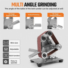 Electric Belt-Sander KnifeSharpener Sanding Machine Small Bench Grinder Kit for KnifeMaking US Plug