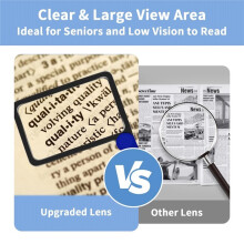 5X Magnifying Glass with Light for Reading Large Lighted Magnifier with 48 LED Light Anti-Glare