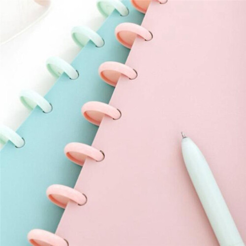 Notebook Letter Size Includes Discs Ruled Removable Pages Refillable Subject Journal for Workplace Vibrant Color 2