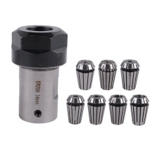1Set C25 ER20 14mm +7Pcs 3 -12mm Collet Chuck Motor Shaft Extension Rod Spindle Collet Lathe Tools Holder