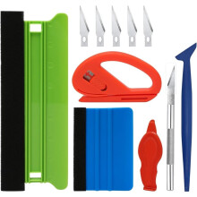 11 Pcs Vinyl Wrap Tool Kit, Window Tint Tools for Car, Glass Film and Wallpaper Smoothing, Vinyl Film Installation Set