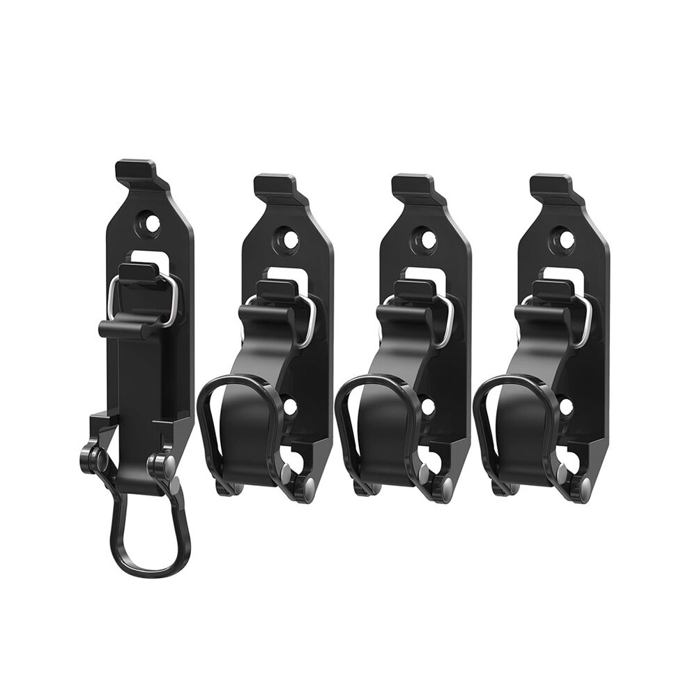4Pcs Heavy-Duty Shovel Mount For Roof Rack/Truck Bed Quick Release Shovel Axes Storage With Wall Mounting Kit 6033075641520