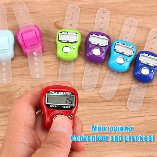 APWIKOGER 10pcs 5 Digital LED Finger Counter  with Islamic Tasbih Bead 1