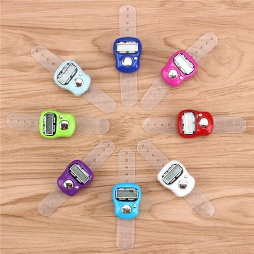 APWIKOGER 10pcs 5 Digital LED Finger Counter  with Islamic Tasbih Bead