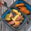 Faltbare Silikon-Bento-Box, Mikrowellengeeigneter Lunchbehälter, Grün 4