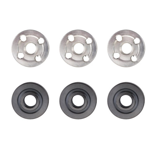 6Pcs Lock Nuts Flange for  9523 Nut Inner Outer Kit Angle Grinder Tool 2 Specifications-Toothless, Toothed
