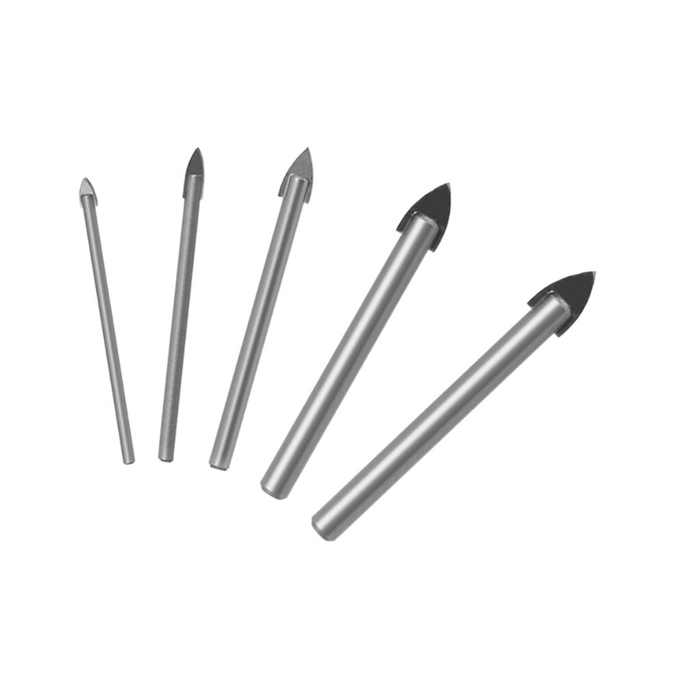 5Pcs Triangle Tile Drill Bit Shank Glass Tiles Tip For Drilling Glass, Tile & Ceramic 4712283576054