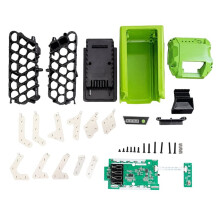 20x18650 Li-Ion Battery Plastic Case Charging Protection Circuit Board PCB for Greenworks 40V Lawn Mower Grass Cutter