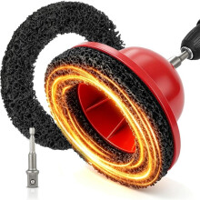 Wheel Hub Grinder Cleaning Tool, 6 Inch Wheel Hub Cleaner Resurfacing Kit with 1/2" Drill Adapter