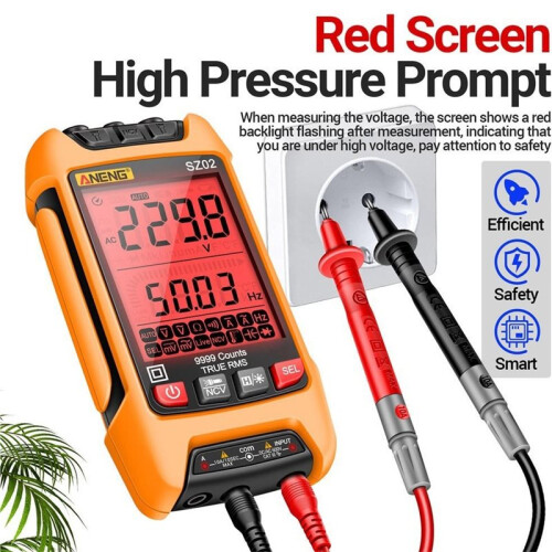 ANENG Digital Multimeter AC Current Voltage Meter True RMS Capacitance Meter Temp Resistance Auto Electrical Test Tool 1