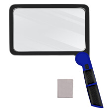 5x Vergrootglas met Verlichting, Lichtgewicht, Ideaal Om Te Lezen, Groot Vergrootglas met Verlichting en 48 LED'S, Anti-Verblinding