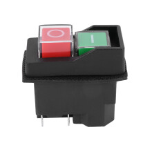 Waterproof Electromagnetic Push Button 5 Pins KJD17 220-240V Coil Magnetic Power Tool Safety Switches