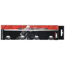 PU 72x24 82A Zwarte Skateboardwielen & ABEC-9 Lagerset