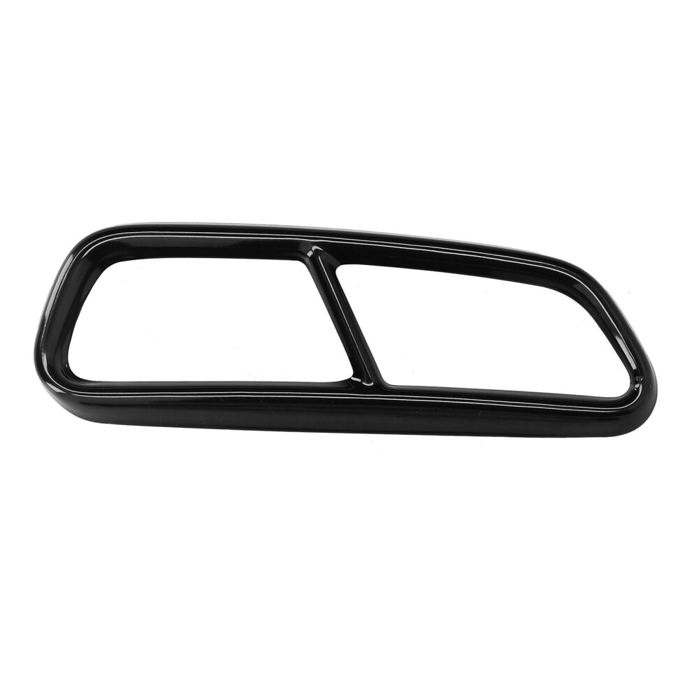 Gloss Quad Exhaust Trim Stainless Steel Black 7293282832442
