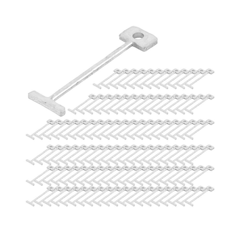 200Pcs Tile Leveling System For Tile Laying Reusable Steel Needles Flooring Replaceable Pin Tiling Construction Tools 4713395362962