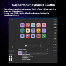 StreamDeck V3 15 Touches avec Écran, Console, Clavier Personnalisable, Boutons Macro, Visualisation, Diffusion en Direct, Cadeau