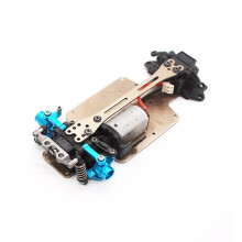 Metal Upgraded Parts Steering Cup Swing Arm Plate Set with Metal RC Rock Crawler Car Front Bumper