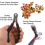 Bow String Nocking Points Set with T Square Ruler Nocking Buckle Pliers and 8pcs Nocking Buckle Set, 5